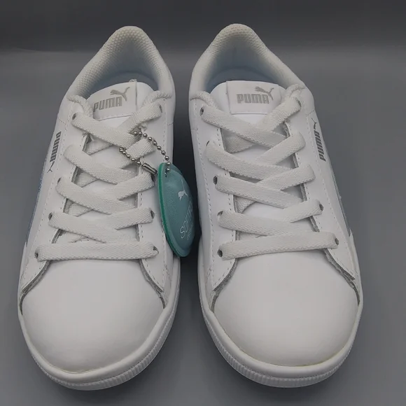 Puma leather glitter comfort girls sneakers Size 3.5 - Picture 3 of 8